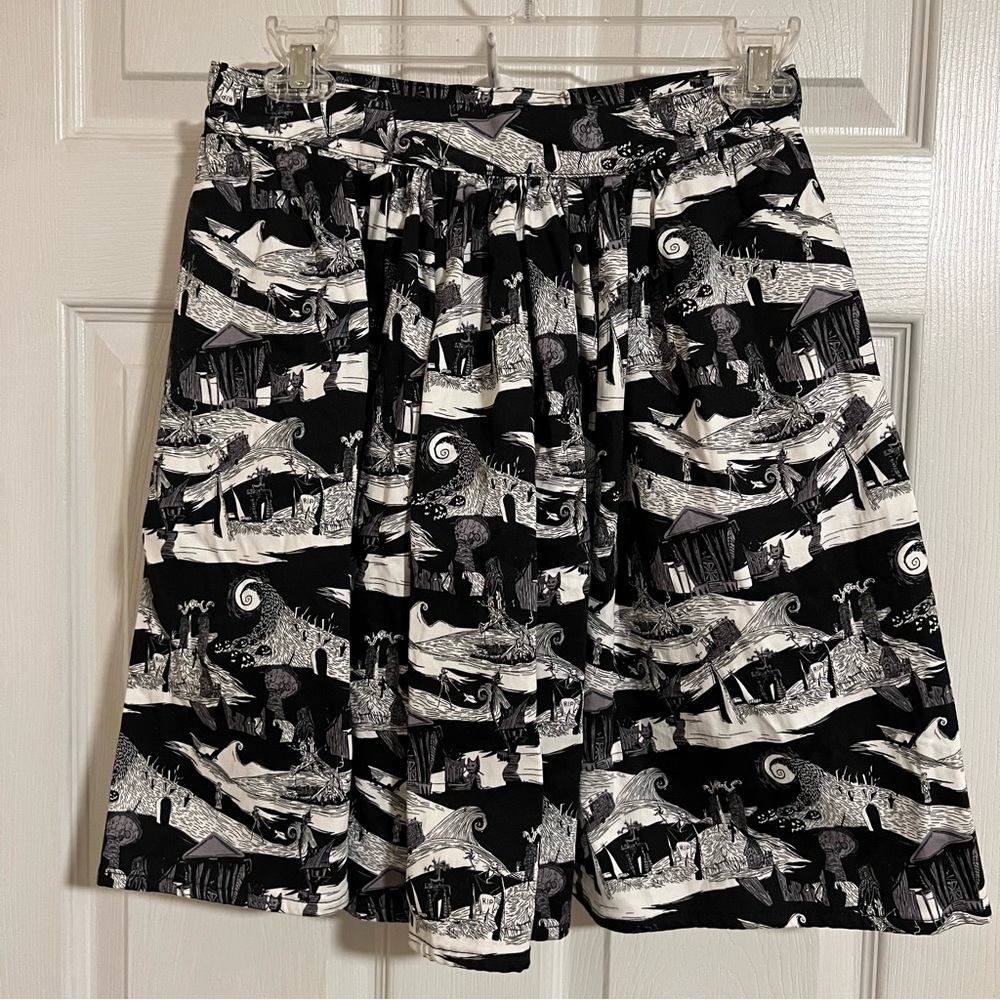 Disney Nightmare Before Christmas Full Skirt NWOT